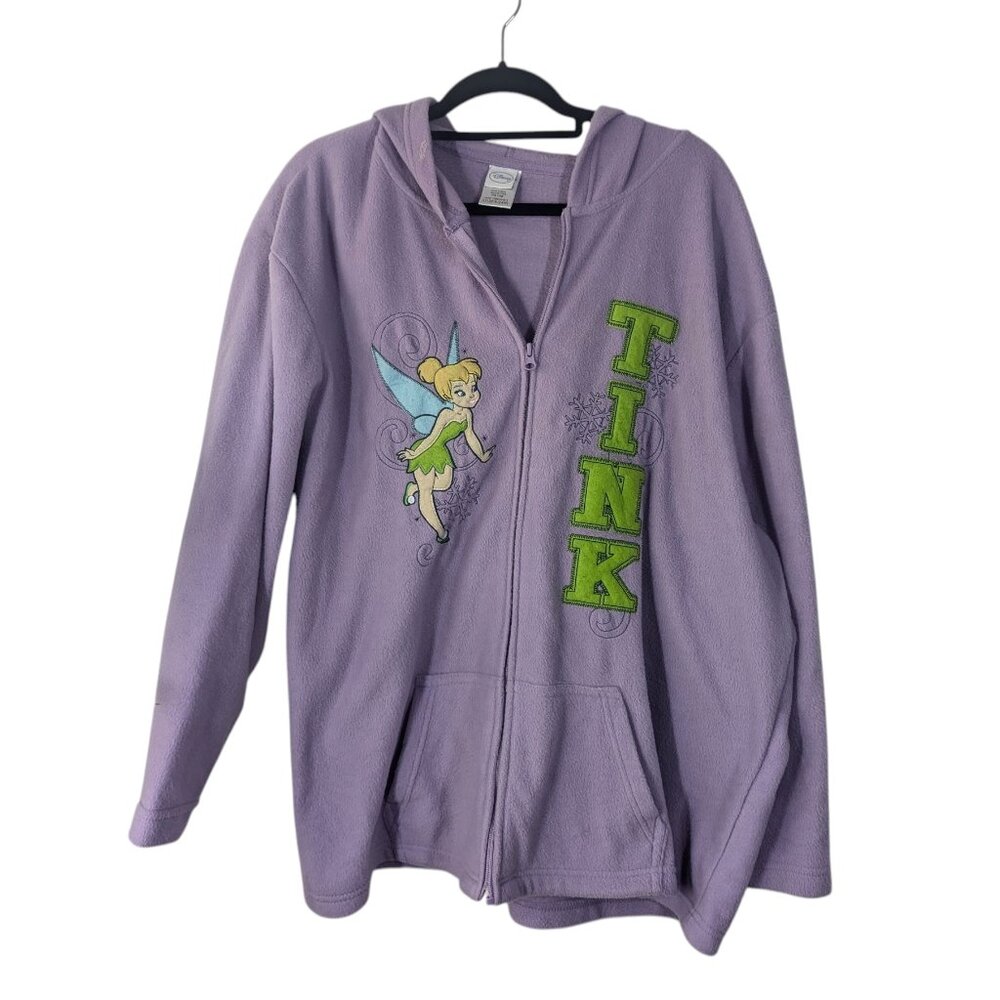 Disney Tinkerbell Lavender Purple Hooded Sweater Size 3x